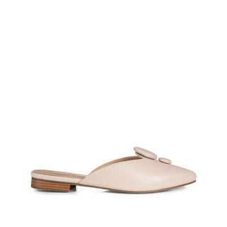 MALLORIE MULED FLATS IN FAUX LEATHER