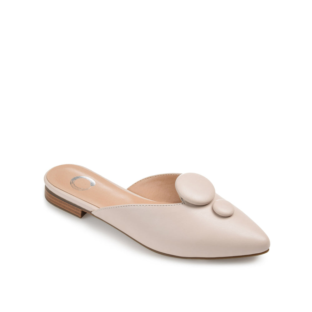 MALLORIE MULED FLATS IN FAUX LEATHER