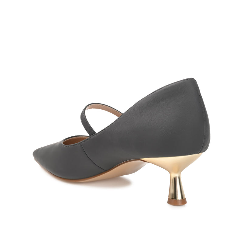 MANZA KITTEN HEELS IN FAUX LEATHER