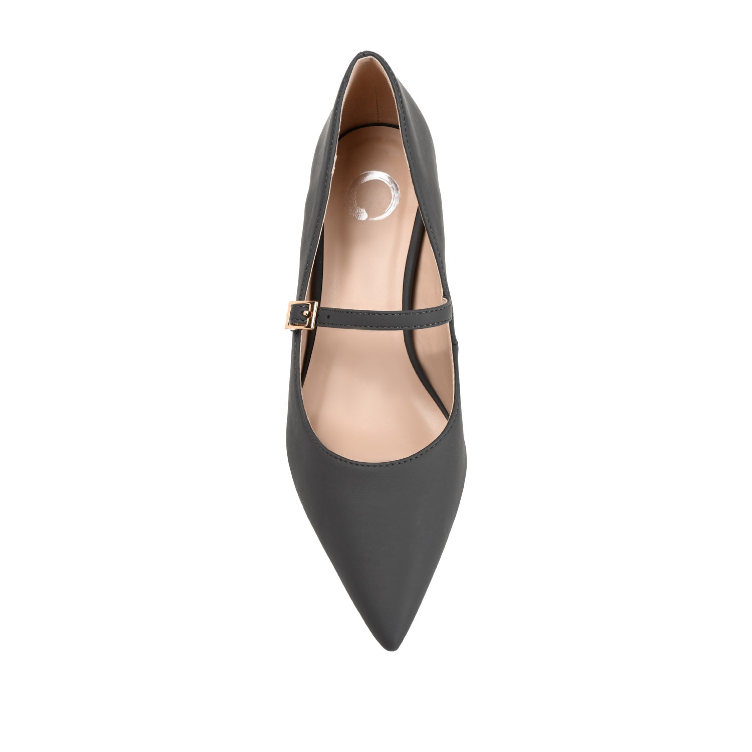 MANZA KITTEN HEELS IN VEGAN LEATHER - Charcoal