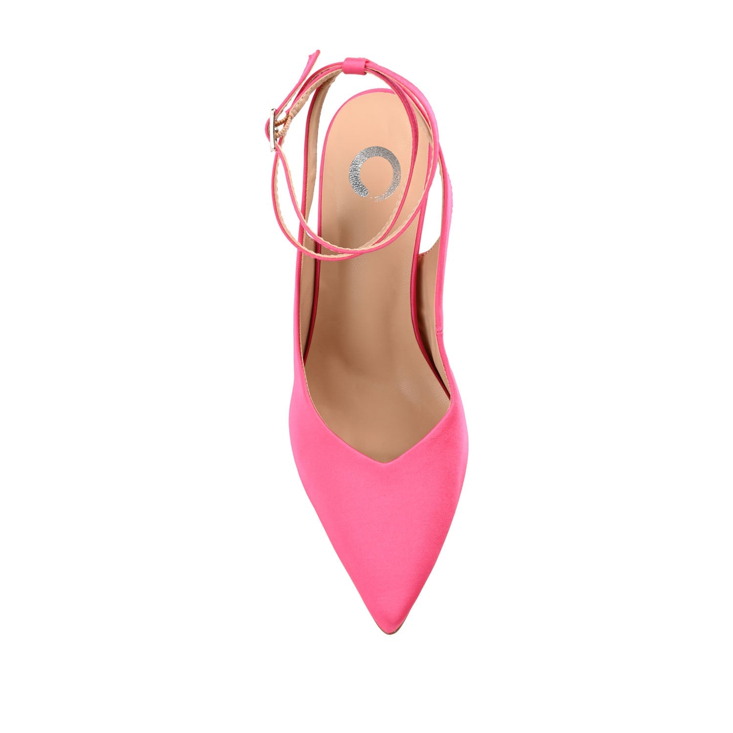 MARCELLA STILETTO PUMP HEELS IN SATIN - Hot Pink