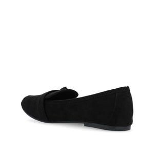 MARCI LOAFER FLATS IN FAUX SUEDE - Black