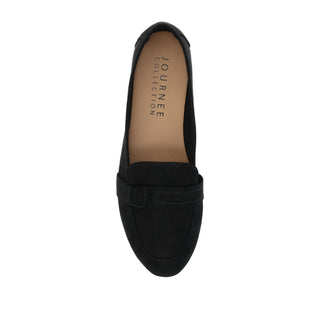 MARCI LOAFER FLATS IN FAUX SUEDE