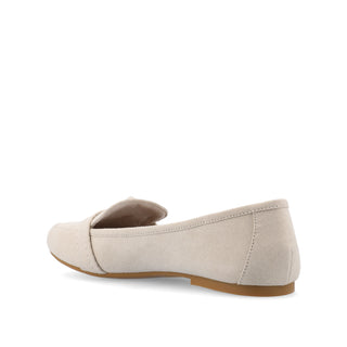 MARCI LOAFER FLATS IN FAUX SUEDE