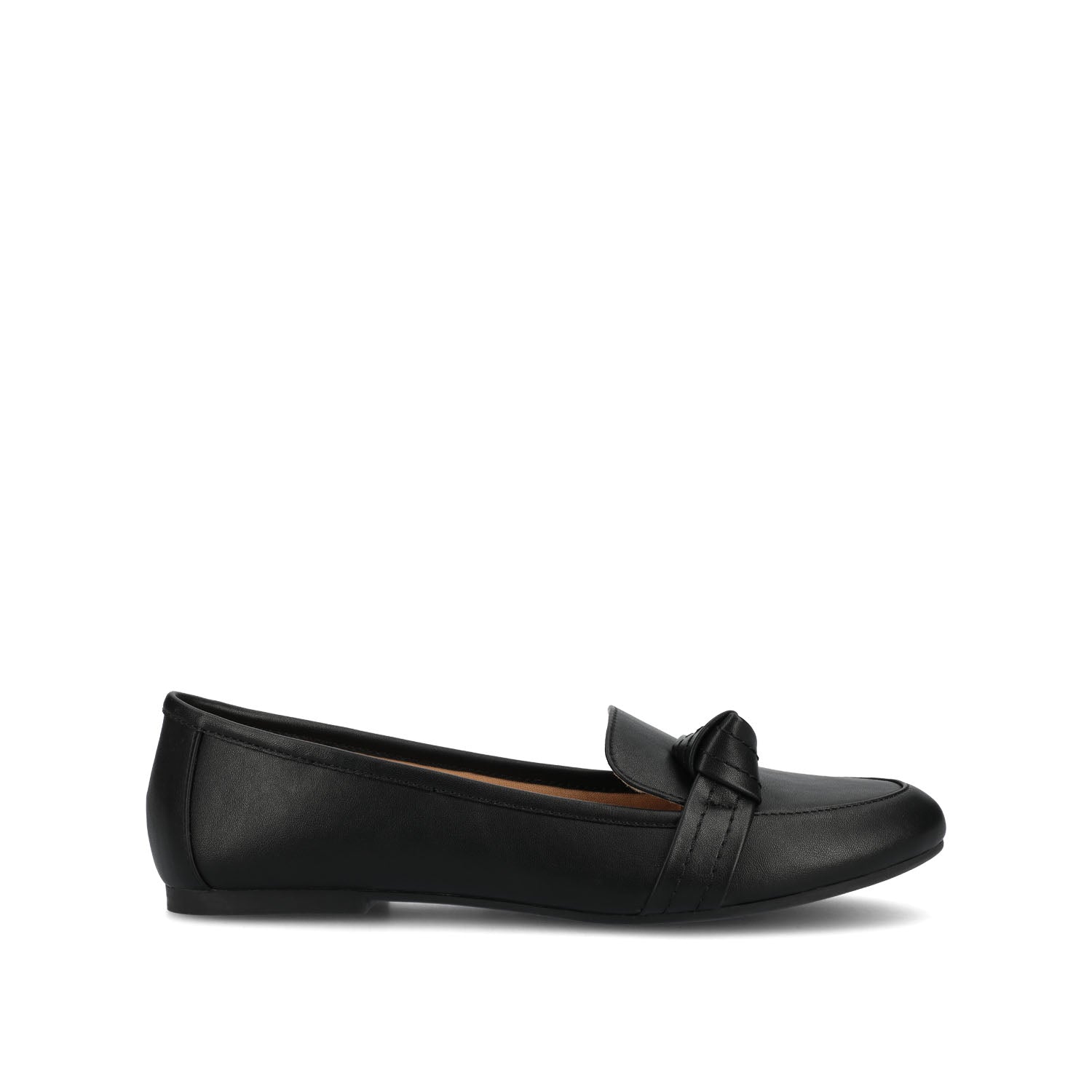 MARCI LOAFER FLATS IN VEGAN LEATHER - Black PU