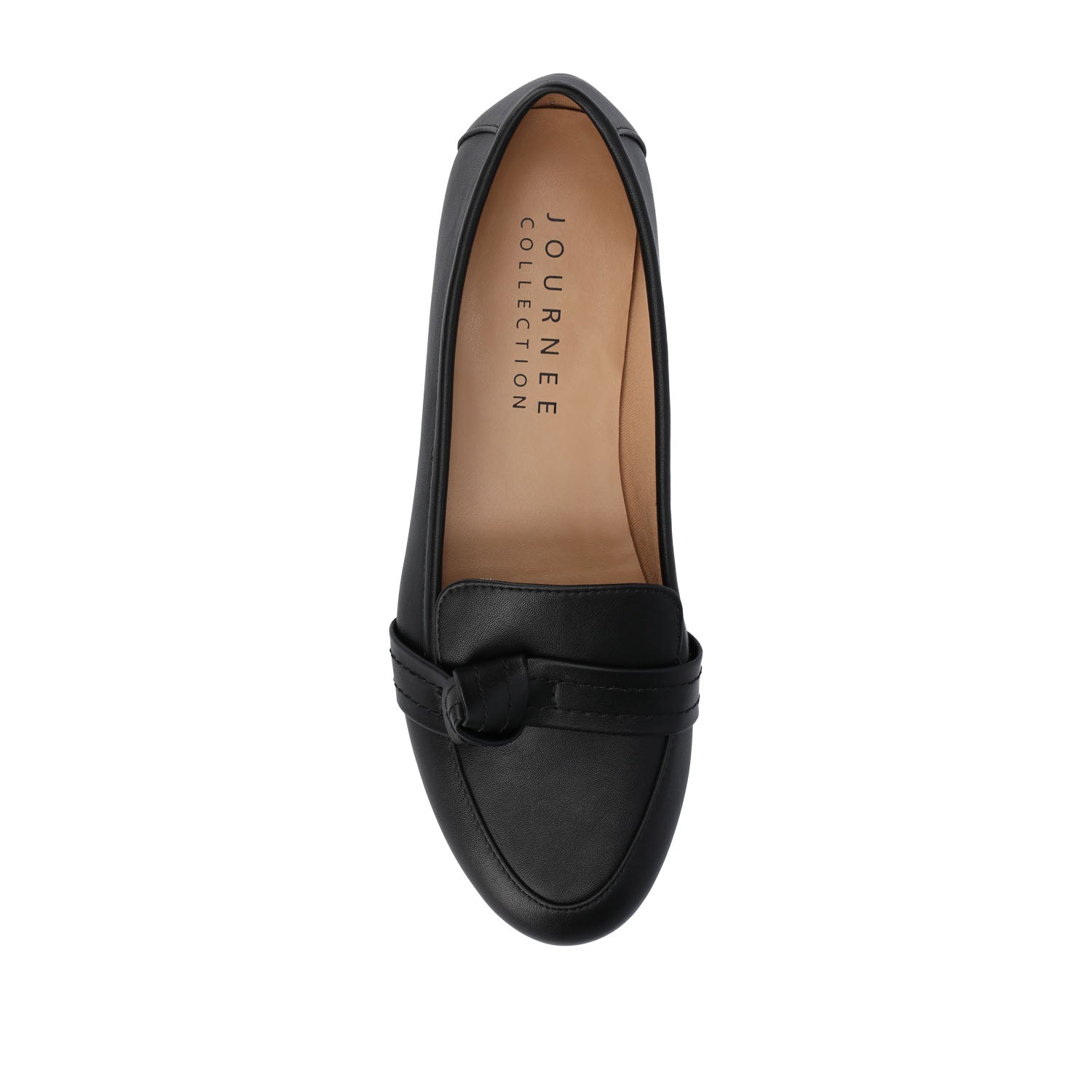 MARCI LOAFER FLATS IN VEGAN LEATHER - Black PU