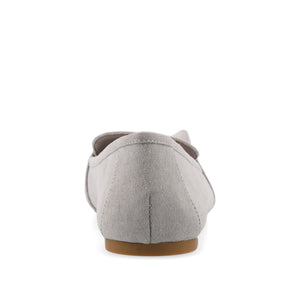 MARCI LOAFER FLATS IN FAUX SUEDE - Grey