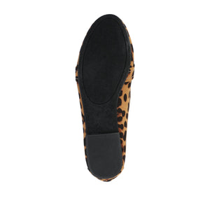 MARCI LOAFER FLATS IN FAUX SUEDE - Leopard Faux