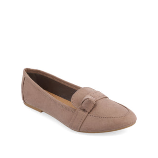 MARCI LOAFER FLATS IN FAUX SUEDE