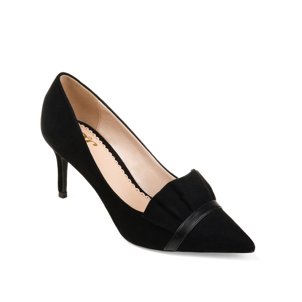 MAREK STILETTO PUMP HEELS IN FAUX SUEDE