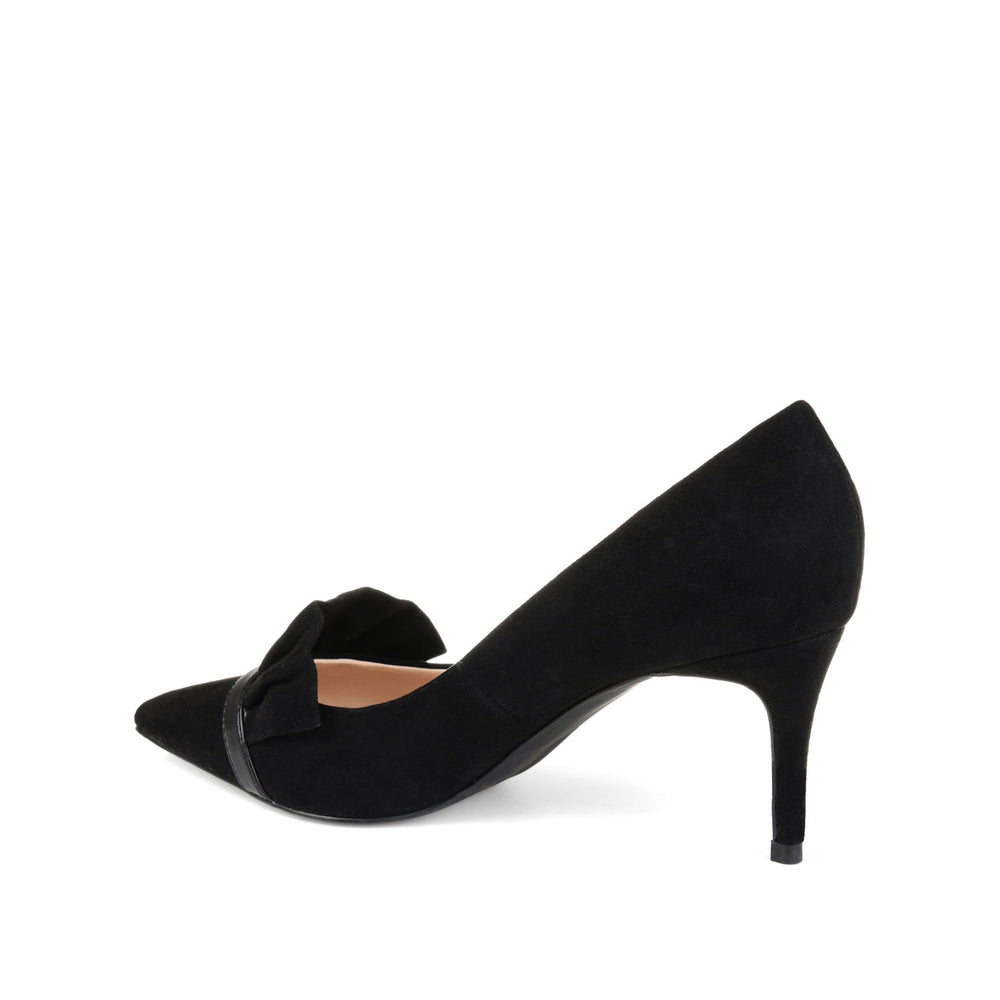 MAREK STILETTO PUMP HEELS IN FAUX SUEDE