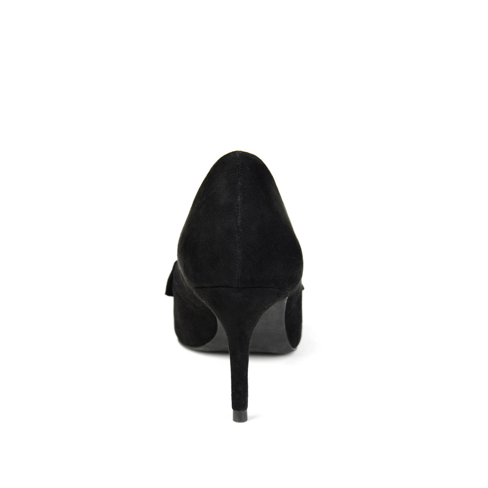 MAREK STILETTO PUMP HEELS IN FAUX SUEDE