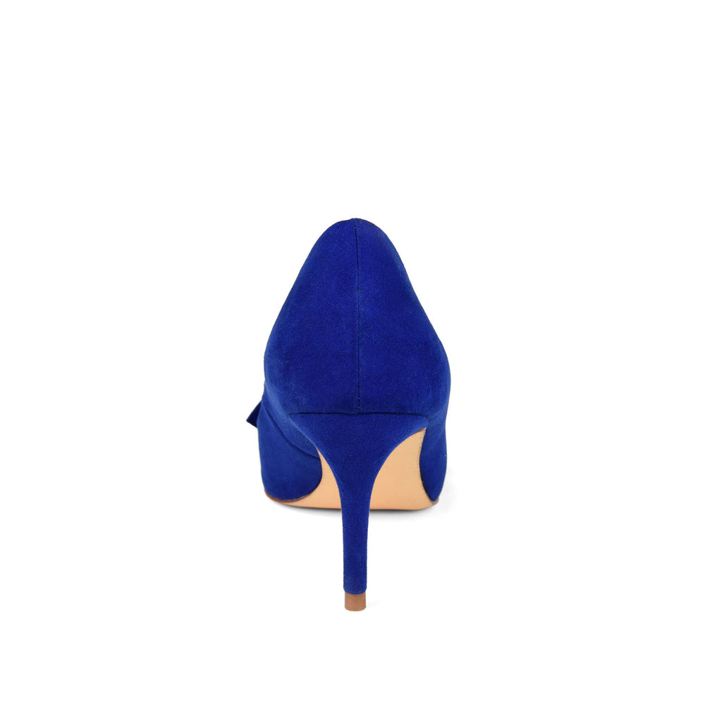 MAREK STILETTO PUMP HEELS IN FAUX SUEDE