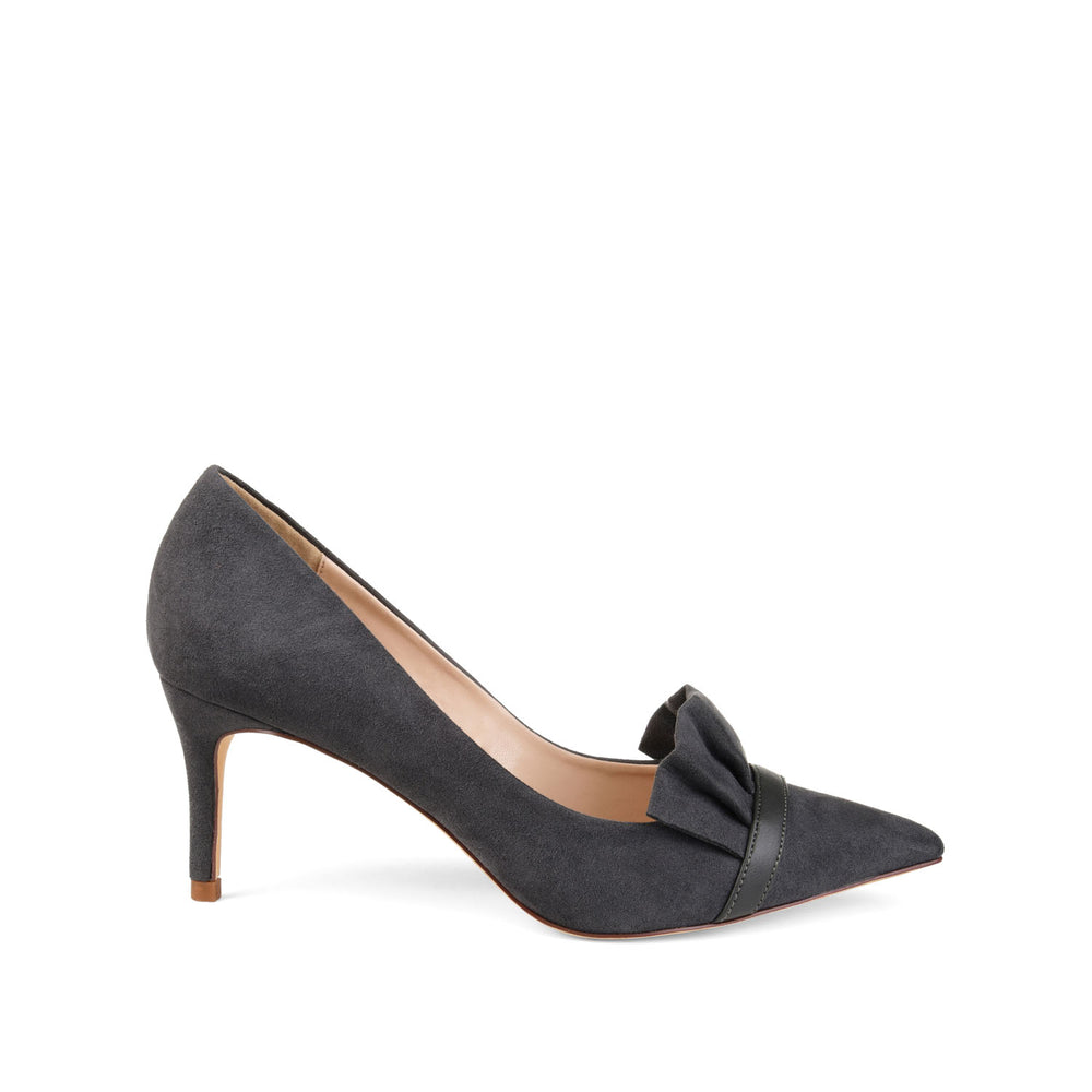 MAREK STILETTO PUMP HEELS IN FAUX SUEDE