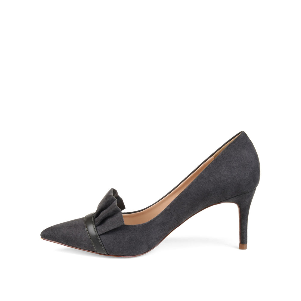 MAREK STILETTO PUMP HEELS IN FAUX SUEDE