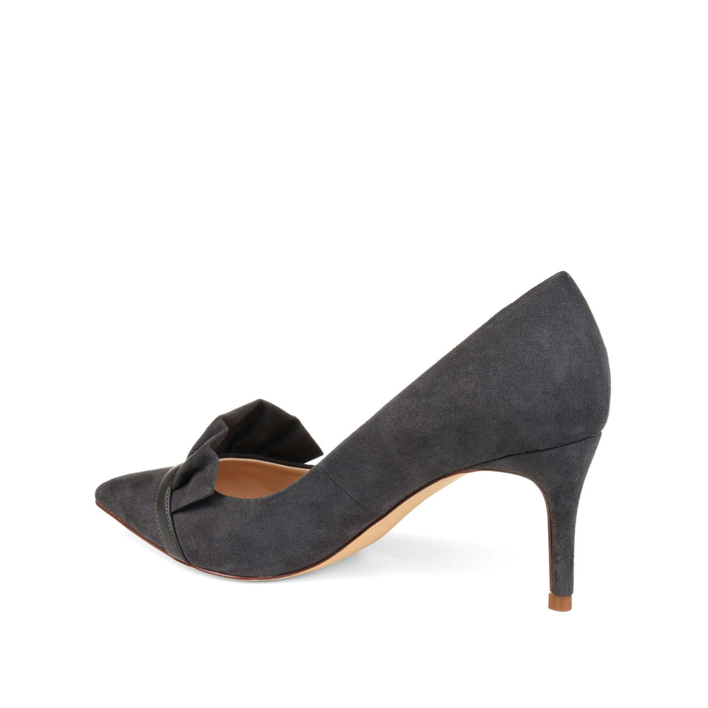 MAREK STILETTO PUMP HEELS IN FAUX SUEDE