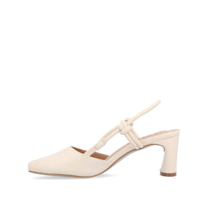 MARGEENE SLINGBLACK HEELS IN VEGAN LEATHER - Off White