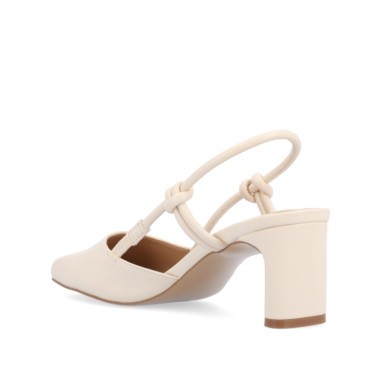 MARGEENE SLINGBLACK HEELS IN VEGAN LEATHER - Off White