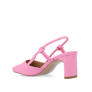 MARGEENE SLINGBLACK HEELS IN VEGAN LEATHER - Pink
