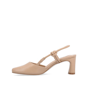 MARGEENE SLINGBLACK HEELS IN VEGAN LEATHER - Taupe