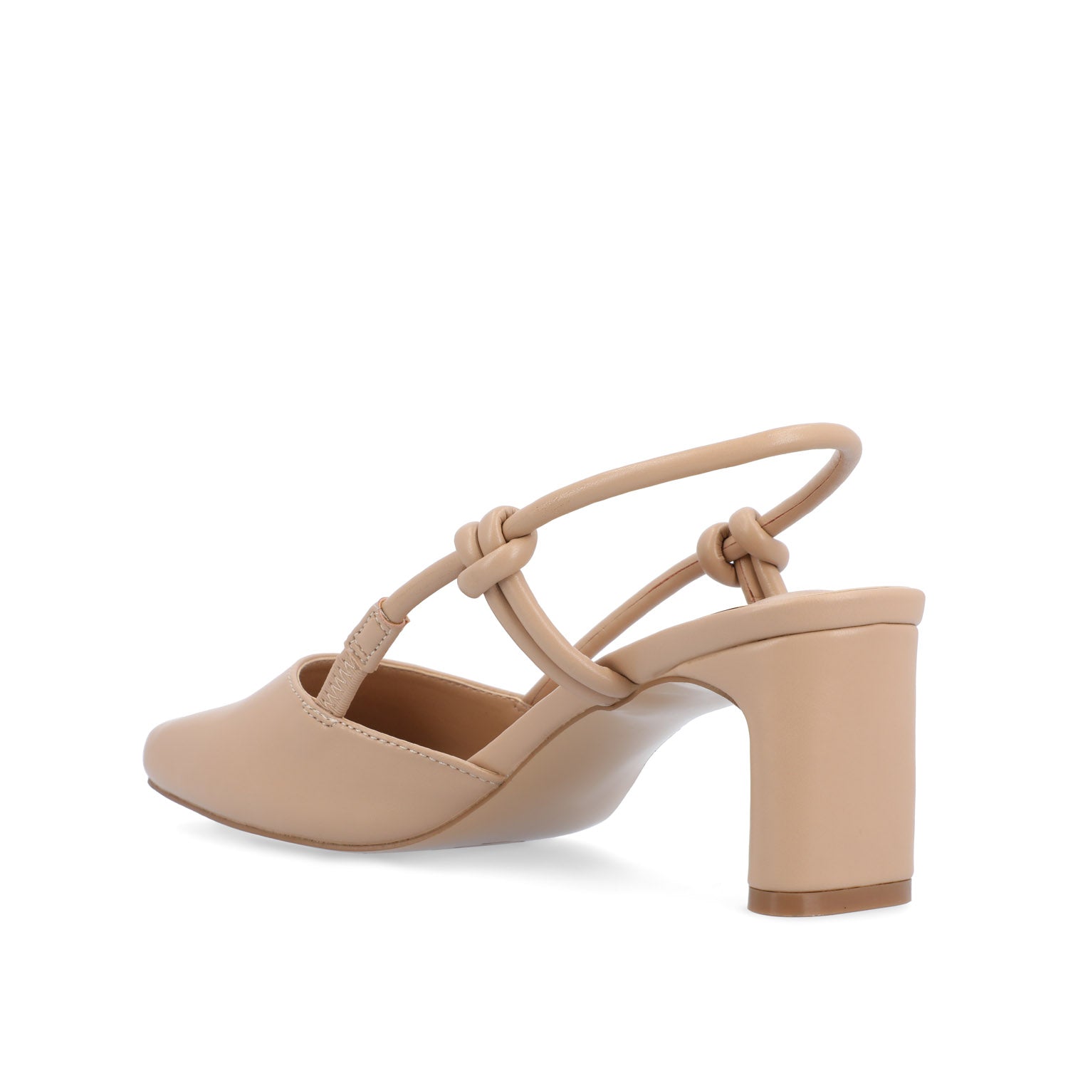 MARGEENE SLINGBLACK HEELS IN VEGAN LEATHER - Taupe