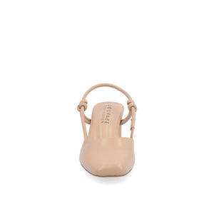 MARGEENE SLINGBLACK HEELS IN VEGAN LEATHER - Taupe