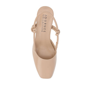 MARGEENE SLINGBLACK HEELS IN VEGAN LEATHER - Taupe