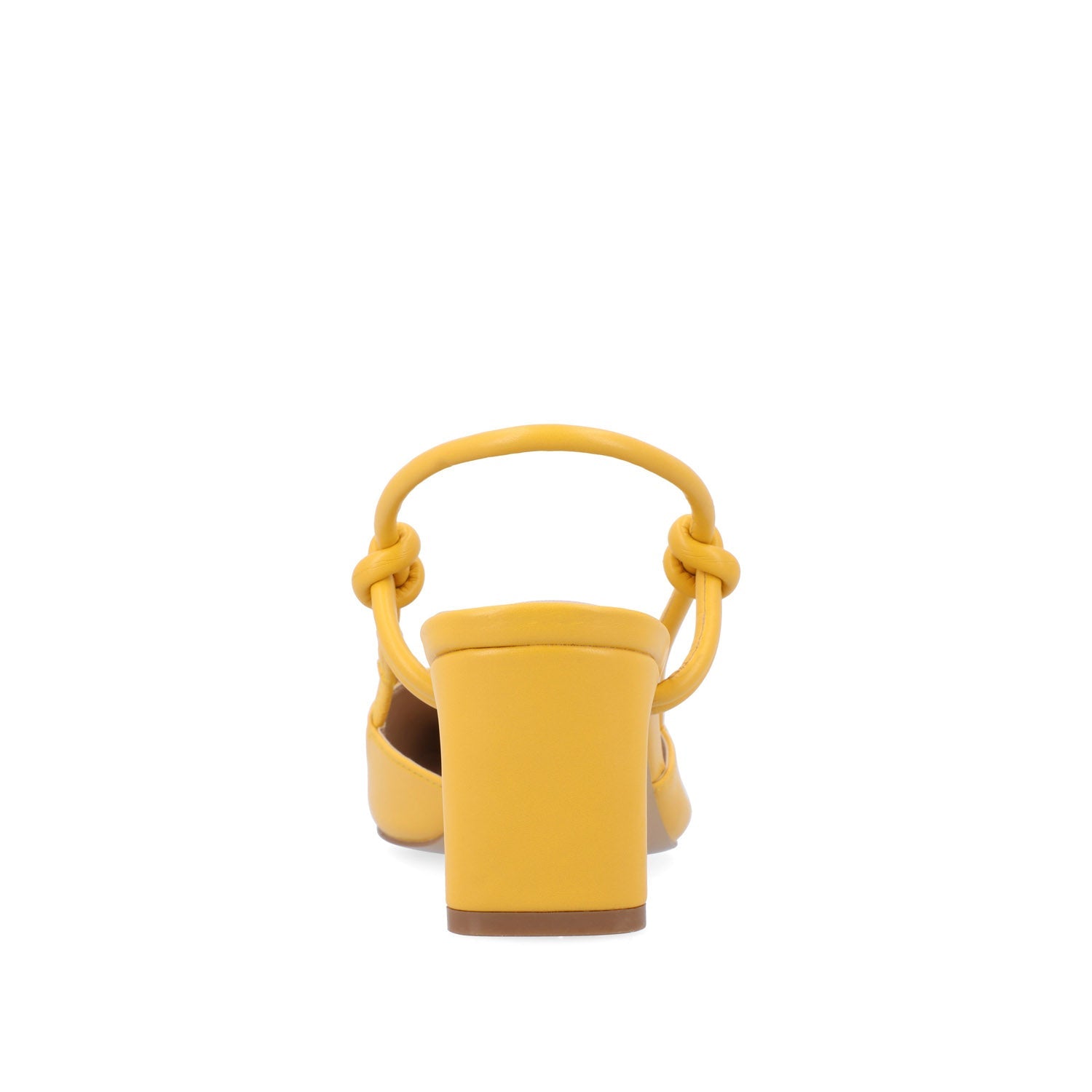 MARGEENE SLINGBLACK HEELS IN VEGAN LEATHER - Yellow