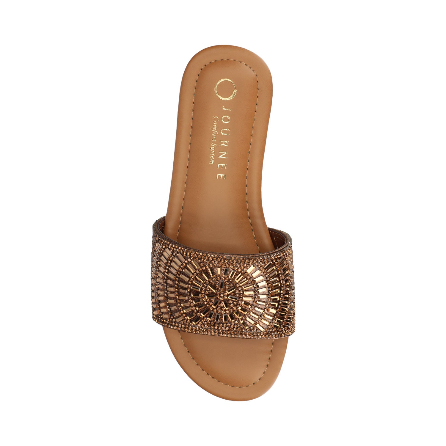 MARIA SLIP ON SANDALS - Gold