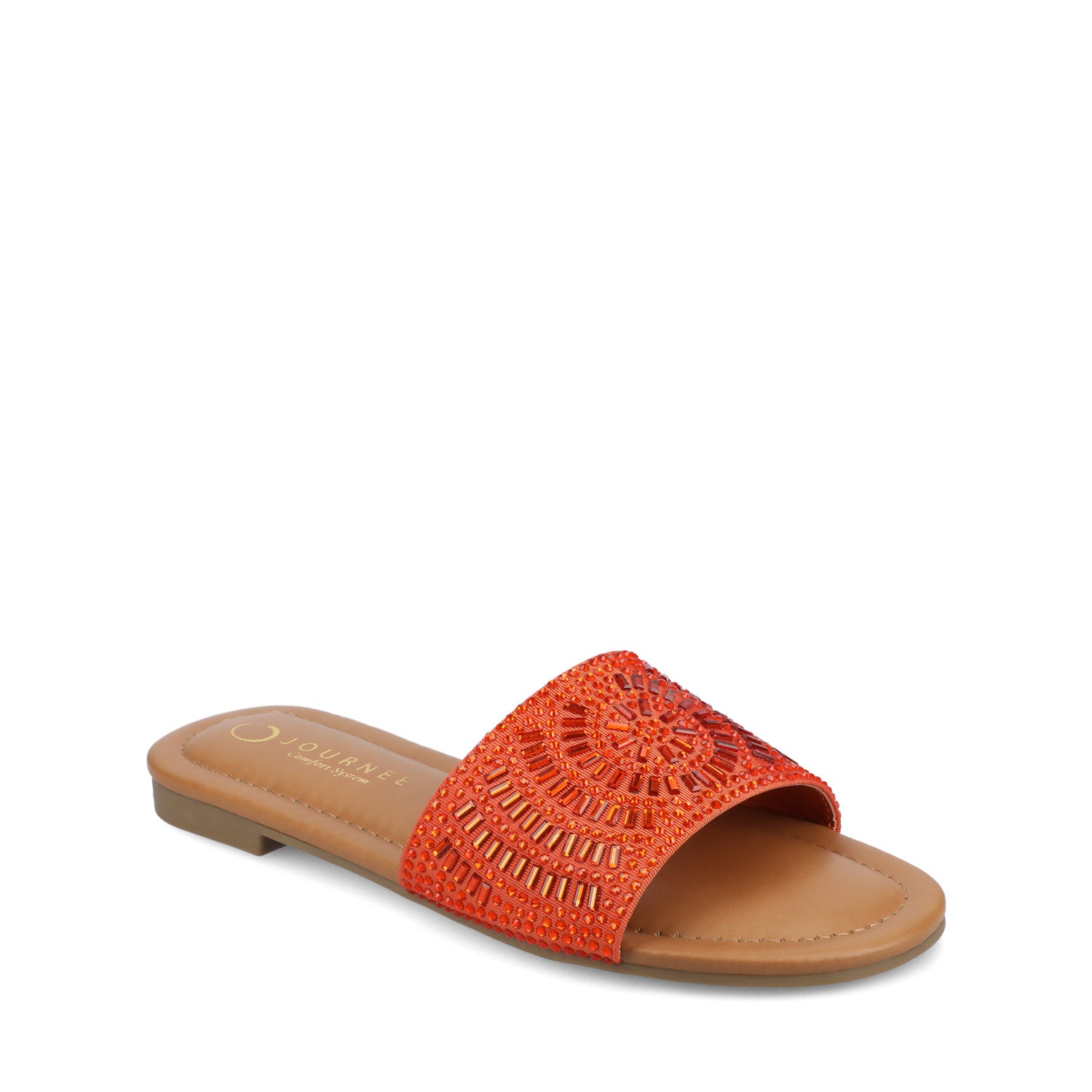 MARIA SLIP ON SANDALS - Orange