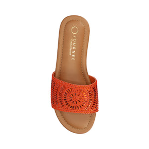 MARIA SLIP ON SANDALS - Orange