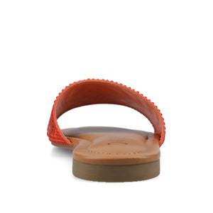 MARIA SLIP ON SANDALS - Orange