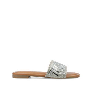 MARIA SLIP ON SANDALS - Silver