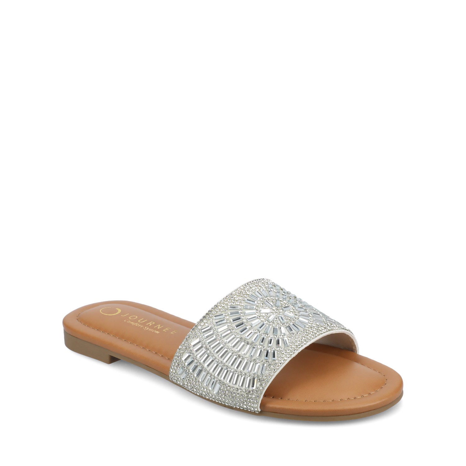 MARIA SLIP ON SANDALS - Silver