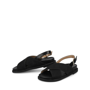 MARINNA FLAT SANDALS - Black