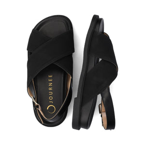MARINNA FLAT SANDALS - Black