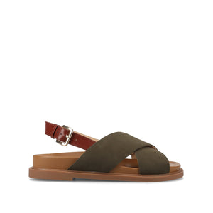 MARINNA FLAT SANDALS - Olive