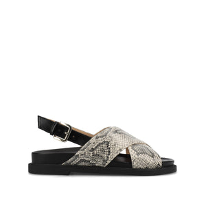 MARINNA FLAT SANDALS - Snake
