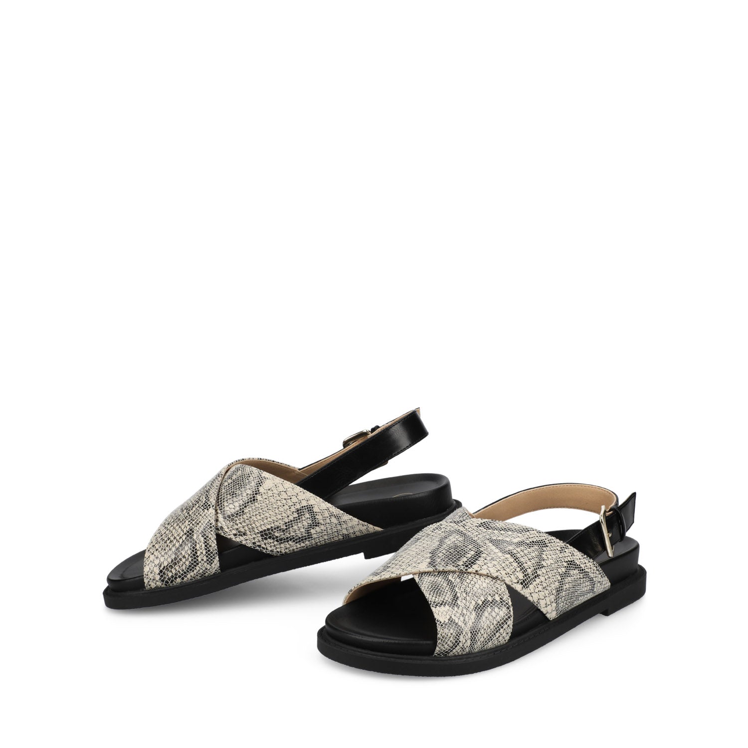 MARINNA FLAT SANDALS - Snake