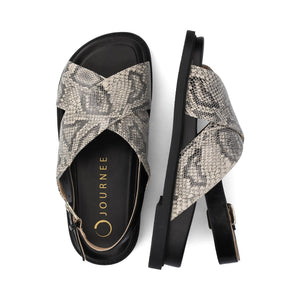 MARINNA FLAT SANDALS - Snake