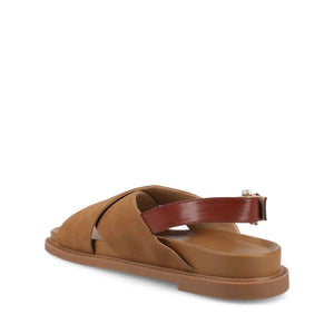 MARINNA FLAT SANDALS - Tan