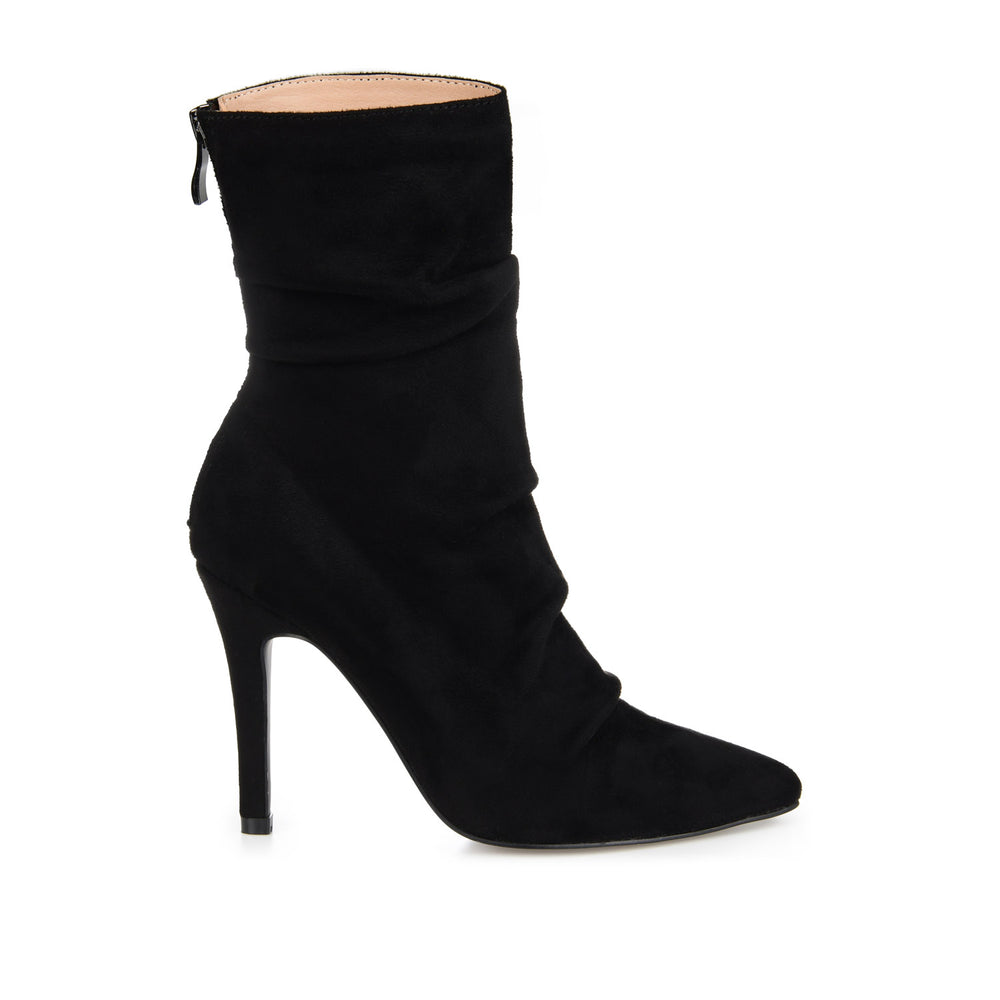 MARKIE STILETTO HEELED BOOTIES IN FAUX SUEDE