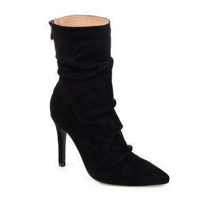 MARKIE STILETTO HEELED BOOTIES IN FAUX SUEDE