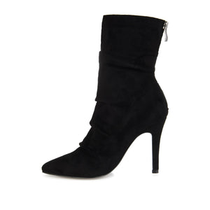 MARKIE STILETTO HEELED BOOTIES IN WIDE - Black