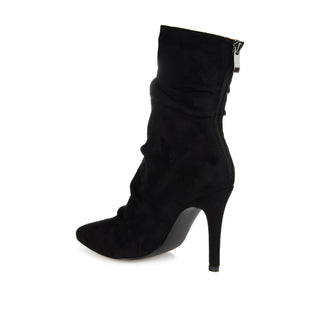 MARKIE STILETTO HEELED BOOTIES IN FAUX SUEDE