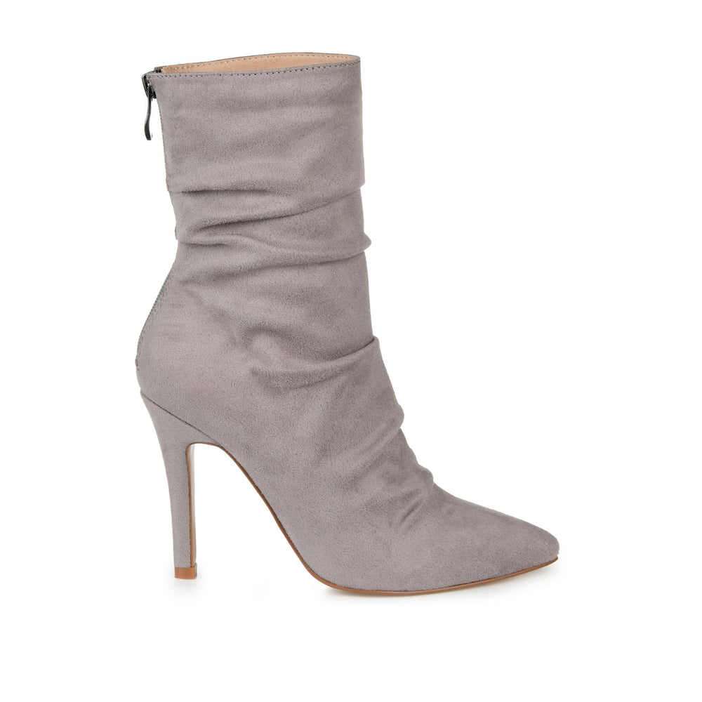 MARKIE STILETTO HEELED BOOTIES IN FAUX SUEDE