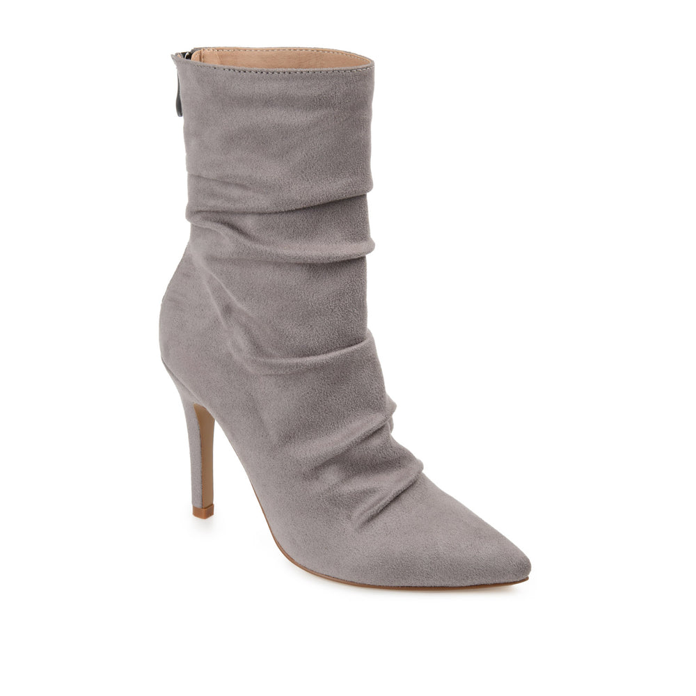 MARKIE STILETTO HEELED BOOTIES IN FAUX SUEDE