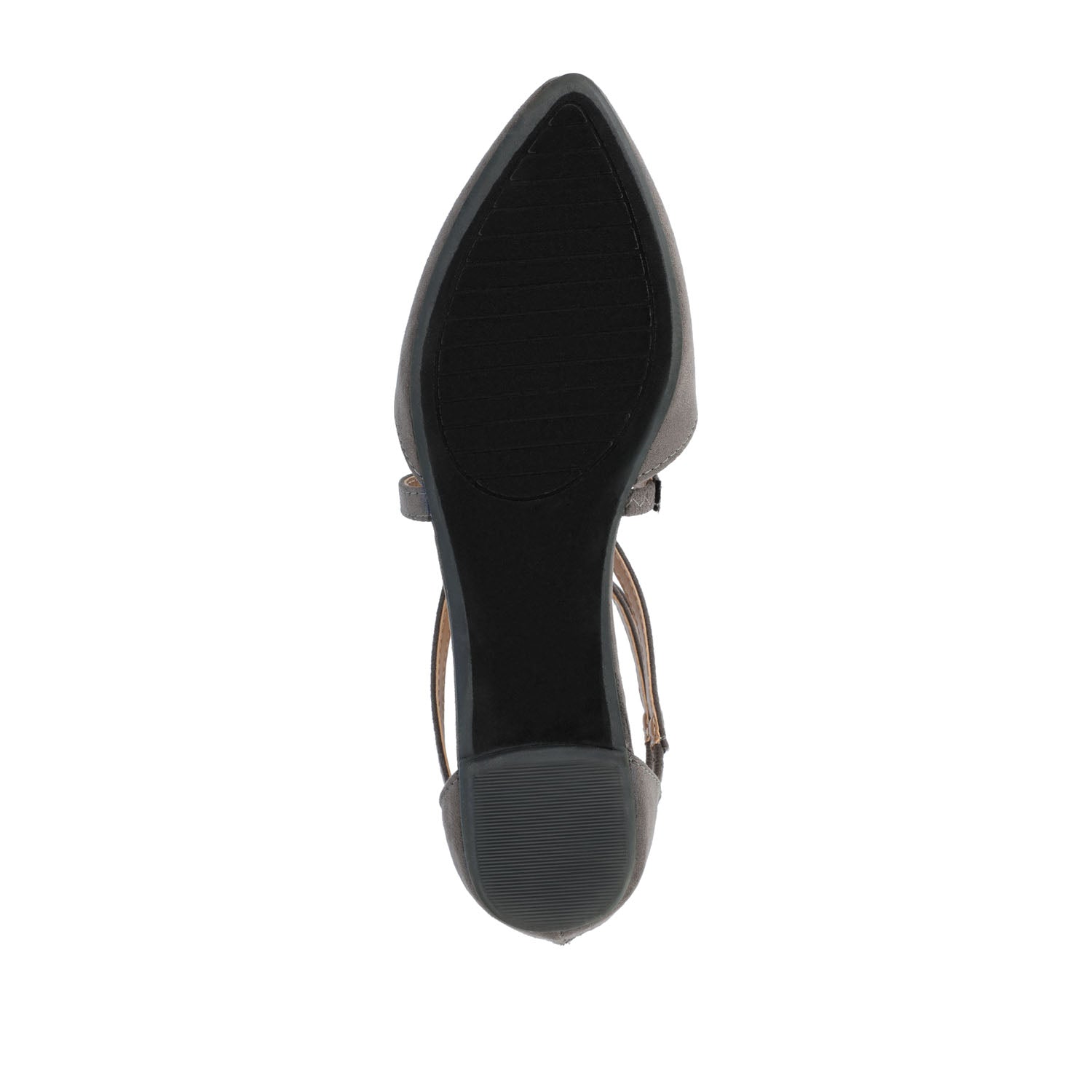 MARLEE D'ORSAY FLATS IN FAUX SUEDE - Grey