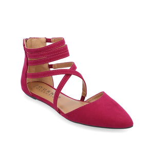 MARLEE D'ORSAY FLATS IN FAUX SUEDE - Purple