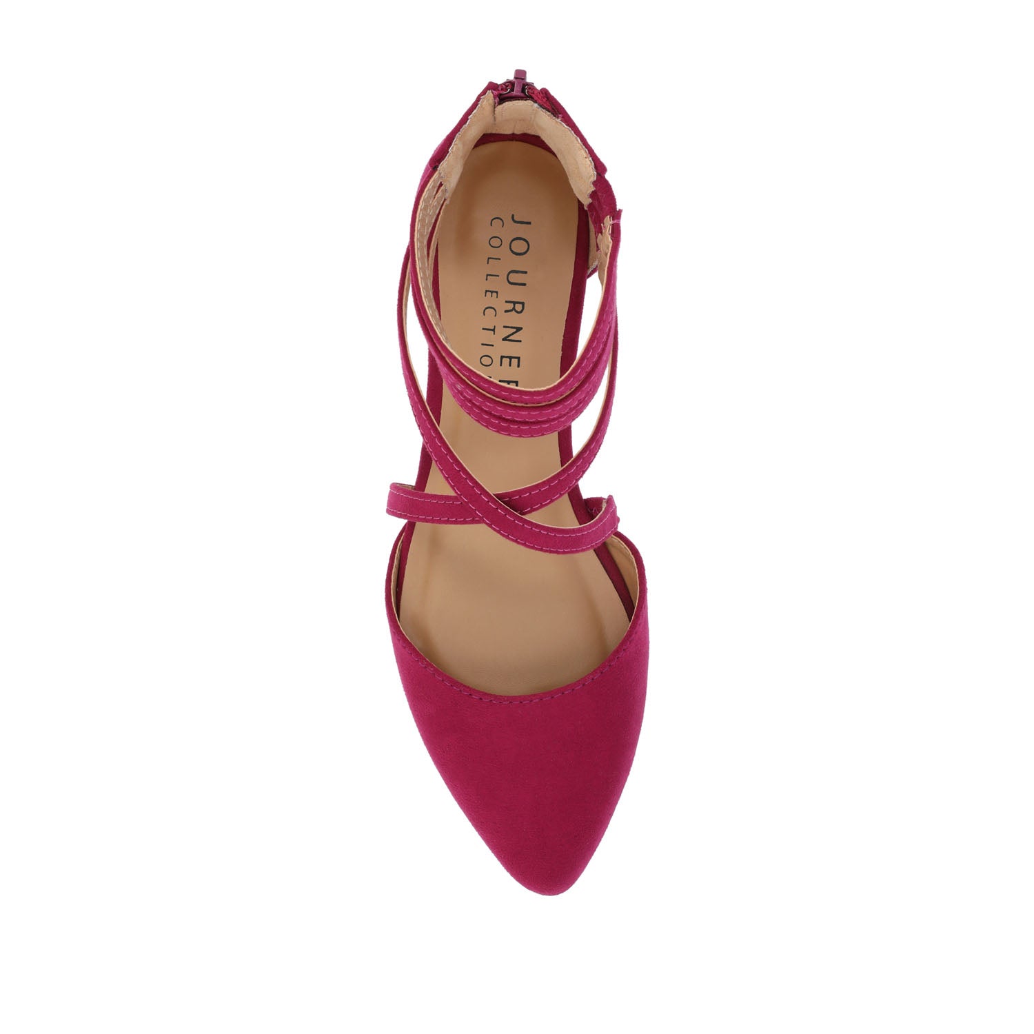 MARLEE D'ORSAY FLATS IN FAUX SUEDE - Purple